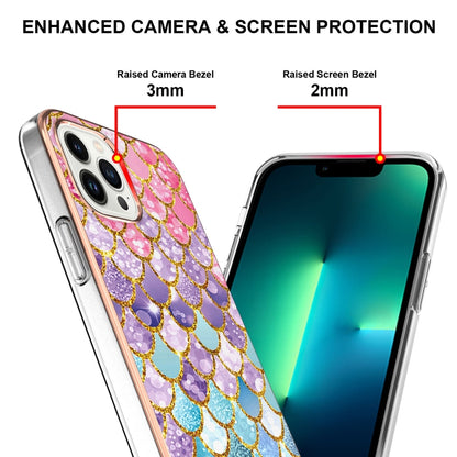 For iPhone 16 Pro Electroplating Pattern IMD TPU Shockproof Case(Colorful Scales) - iPhone 16 Pro Cases by buy2fix | Online Shopping UK | buy2fix