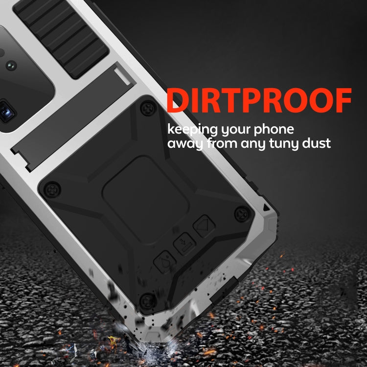 For Samsung Galaxy S20 Plus R-JUST Waterproof Shockproof Dustproof Metal + Silicone Protective Case(Silver) - Galaxy Phone Cases by R-JUST | Online Shopping UK | buy2fix