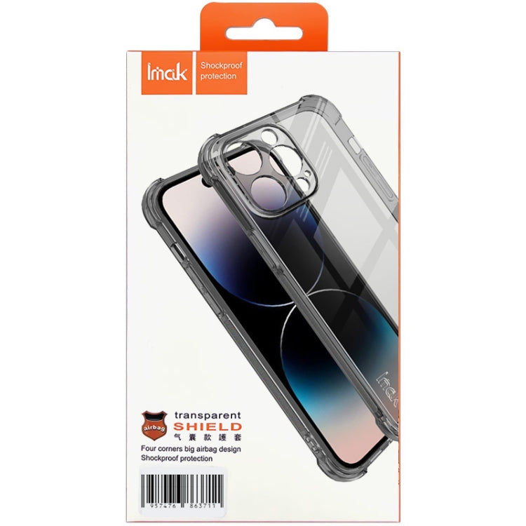 For Nokia G42 5G imak Shockproof Airbag TPU Phone Case(Transparent Black) - Nokia Cases by imak | Online Shopping UK | buy2fix