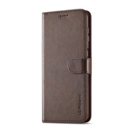 For Samsung Galaxy A55 5G LC.IMEEKE Calf Texture Leather Phone Case(Coffee) - Galaxy Phone Cases by LC.IMEEKE | Online Shopping UK | buy2fix