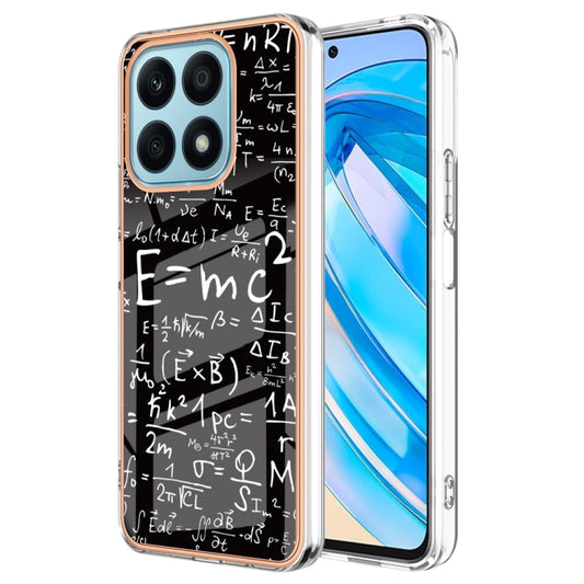 For Honor X8a Electroplating Marble Dual-side IMD Phone Case(Equation) - Honor Cases by buy2fix | Online Shopping UK | buy2fix