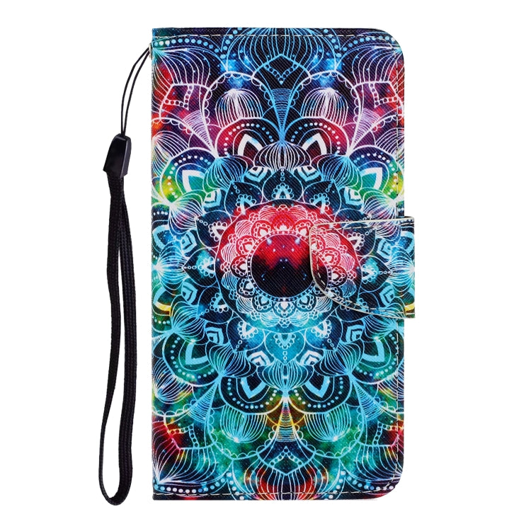 For iPhone 16 Pro Max 3D Colored Drawing Flip Leather Phone Case(Mandala) - iPhone 16 Pro Max Cases by buy2fix | Online Shopping UK | buy2fix