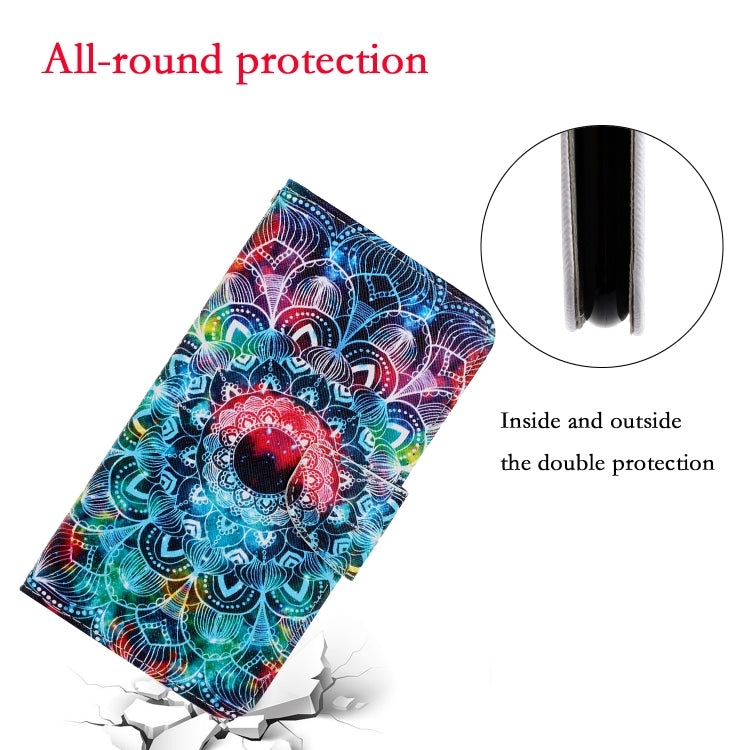 For iPhone 16 Pro Max 3D Colored Drawing Flip Leather Phone Case(Mandala) - iPhone 16 Pro Max Cases by buy2fix | Online Shopping UK | buy2fix