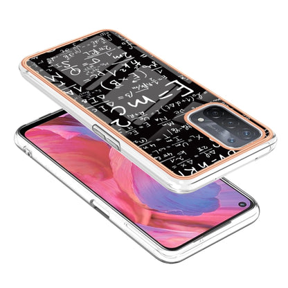 For OPPO A74 / A93 5G / A54 5G / A93s 5G Electroplating Marble Dual-side IMD Phone Case(Equation) - OPPO Cases by buy2fix | Online Shopping UK | buy2fix