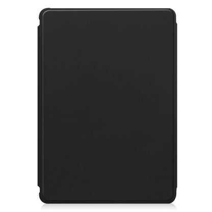 For Samsung Galaxy Tab S9+ 360 Rotation Transparent Smart Leather Case(Black) - Galaxy Tab S9+ Cases by buy2fix | Online Shopping UK | buy2fix