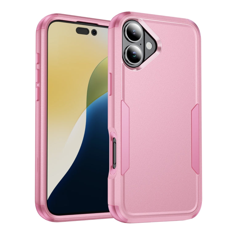 For iPhone 16 Commuter Shockproof TPU + PC Phone Case(Pink) - iPhone 16 Cases by buy2fix | Online Shopping UK | buy2fix