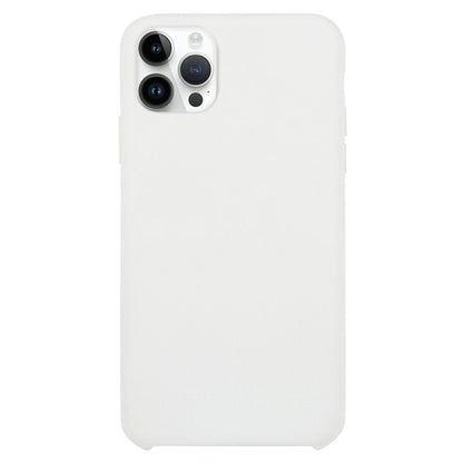 For iPhone 16 Pro Max Solid Silicone Phone Case(White) - iPhone 16 Pro Max Cases by buy2fix | Online Shopping UK | buy2fix