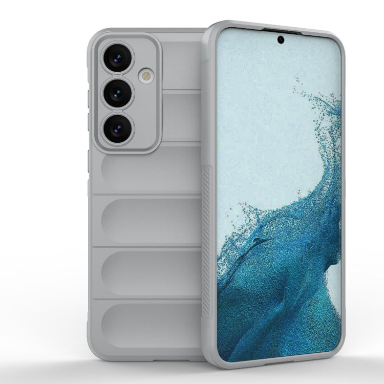 For Samsung Galaxy S24+ 5G Magic Shield TPU + Flannel Phone Case(Grey) - Galaxy S24+ 5G Cases by buy2fix | Online Shopping UK | buy2fix