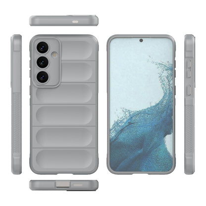 For Samsung Galaxy S24+ 5G Magic Shield TPU + Flannel Phone Case(Grey) - Galaxy S24+ 5G Cases by buy2fix | Online Shopping UK | buy2fix