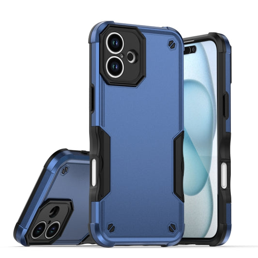 For iPhone 16 Plus Non-slip Shockproof Armor Phone Case(Blue) - iPhone 16 Plus Cases by buy2fix | Online Shopping UK | buy2fix