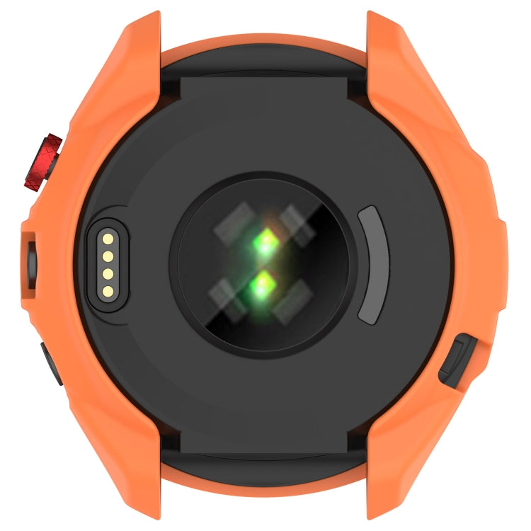 For Garmin Approach S70 47mm Armor Hollow Watch Protective Case(Orange) - Watch Cases by buy2fix | Online Shopping UK | buy2fix