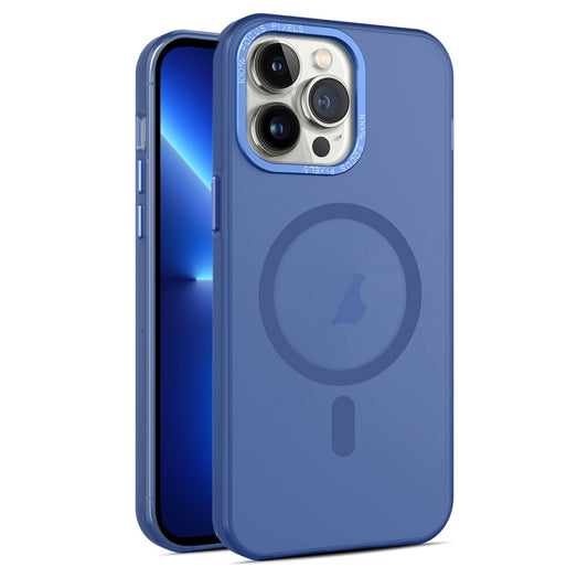 For iPhone 13 Pro Max MagSafe Frosted Translucent Mist Phone Case(Royal Blue) - iPhone 13 Pro Max Cases by buy2fix | Online Shopping UK | buy2fix