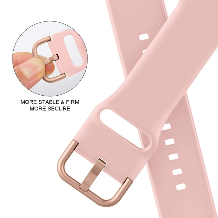 For Apple Watch Ultra 49mm Pin Buckle Silicone Watch Band(Pink) - Watch Bands by buy2fix | Online Shopping UK | buy2fix