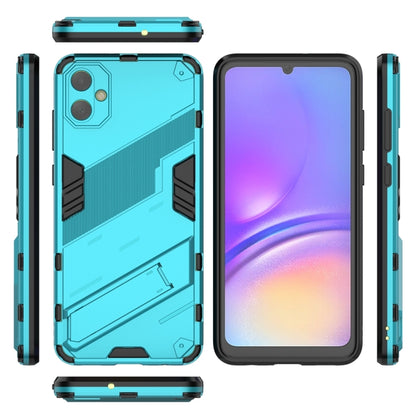 For Samsung Galaxy A05 4G Punk Armor 2 in 1 PC + TPU Shockproof Phone Case with Invisible Holder(Blue) - Galaxy Phone Cases by buy2fix | Online Shopping UK | buy2fix