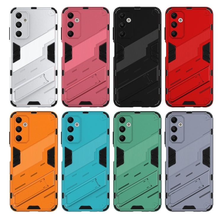 For Samsung Galaxy A05s 4G Punk Armor 2 in 1 PC + TPU Shockproof Phone Case with Invisible Holder(Orange) - Galaxy Phone Cases by buy2fix | Online Shopping UK | buy2fix