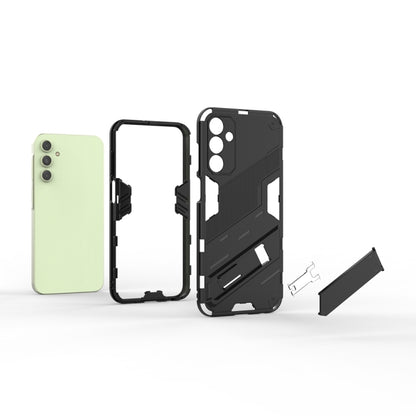 For Samsung Galaxy A15 Punk Armor 2 in 1 PC + TPU Shockproof Phone Case with Invisible Holder(White) - Galaxy Phone Cases by buy2fix | Online Shopping UK | buy2fix