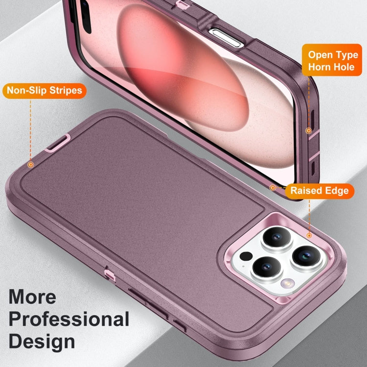 For iPhone 16 Pro Life Waterproof Rugged Phone Case(Purple + Pink) - iPhone 16 Pro Cases by buy2fix | Online Shopping UK | buy2fix