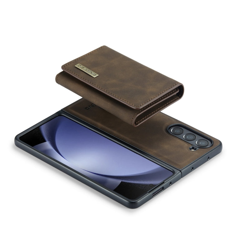 For Samsung Galaxy Z Fold5 DG.MING M1 Series 3-Fold Multi Card Wallet + Magnetic Phone Case(Coffee) - Galaxy Z Fold5 Cases by DG.MING | Online Shopping UK | buy2fix