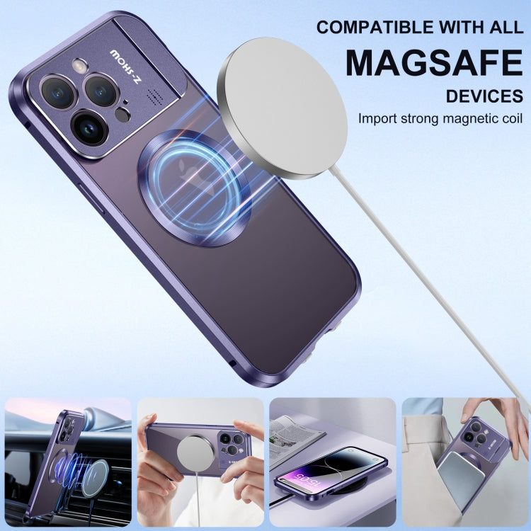 For iPhone 13 Pro Max Aromatherapy Holder Single-sided MagSafe Magnetic Phone Case(Purple) - iPhone 13 Pro Max Cases by buy2fix | Online Shopping UK | buy2fix