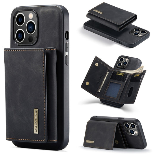 For iPhone 15 Pro Max DG.MING M1 Series 3-Fold Multi Card Wallet Leather Phone Case(Black) - iPhone 15 Pro Max Cases by DG.MING | Online Shopping UK | buy2fix