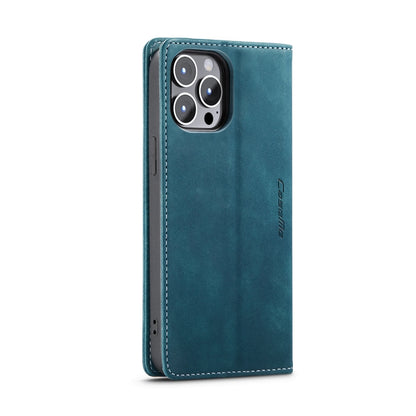 For iPhone 15 Pro CaseMe 013 Multifunctional Horizontal Flip Leather Phone Case(Blue) - iPhone 15 Pro Cases by CaseMe | Online Shopping UK | buy2fix