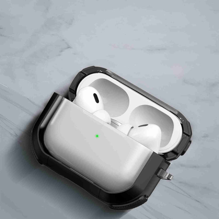 For AirPods 3 Thunder Transparent Armor Wireless Earphones Protective Case(Blue) - For AirPods 3 by buy2fix | Online Shopping UK | buy2fix