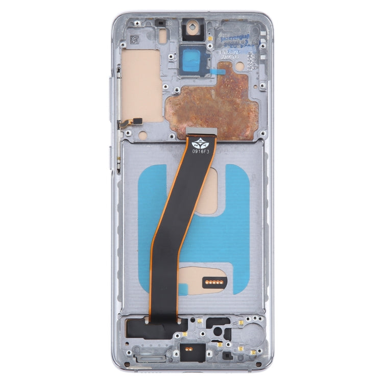 For Samsung Galaxy S20 SM-G980 TFT LCD Screen Digitizer Full Assembly with Frame, Not Supporting Fingerprint Identification(Silver) - LCD Screen by buy2fix | Online Shopping UK | buy2fix