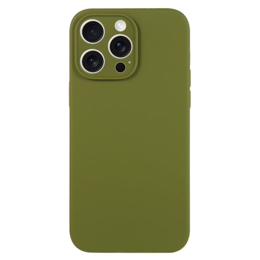 For iPhone 16 Pro Max Pure Color Liquid Silicone Fine Pore Phone Case(Pine Forest Green) - iPhone 16 Pro Max Cases by buy2fix | Online Shopping UK | buy2fix