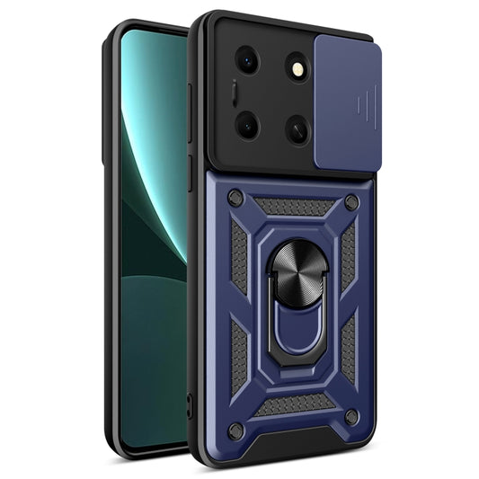 For Infinix Note 30i Sliding Camera Cover Design TPU+PC Phone Case(Blue) - Infinix Cases by buy2fix | Online Shopping UK | buy2fix