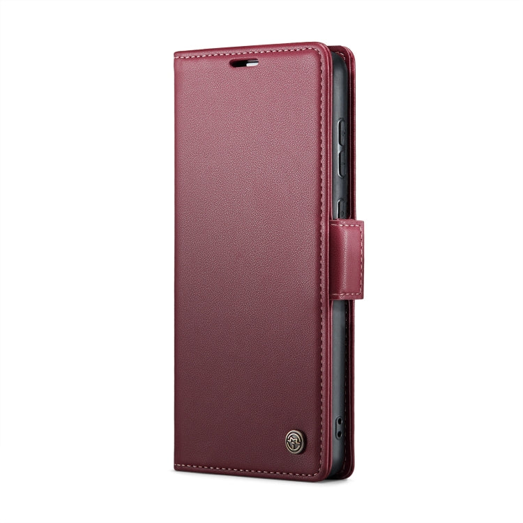 For Huawei Mate 60 CaseMe 023 Butterfly Buckle Litchi Texture RFID Anti-theft Leather Phone Case(Wine Red) - Huawei Cases by CaseMe | Online Shopping UK | buy2fix