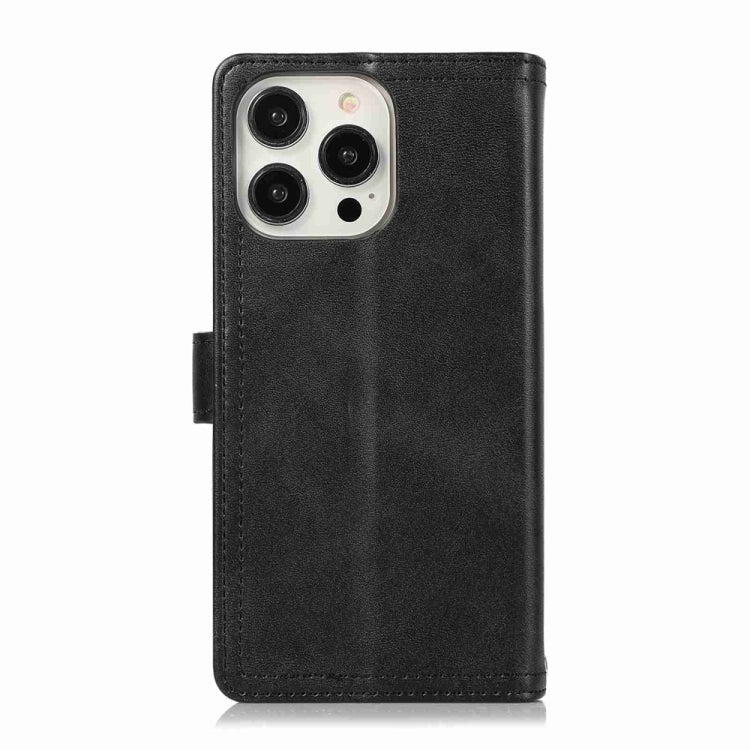 For iPhone 16 Pro Max Wristband Card Slot Leather Phone Case(Black) - iPhone 16 Pro Max Cases by buy2fix | Online Shopping UK | buy2fix