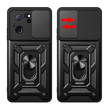 For Xiaomi Redmi K60 Ultra 5G Sliding Camera Cover Design TPU Hybrid PC Phone Case(Silver) - Redmi K60 Ultra Cases by buy2fix | Online Shopping UK | buy2fix
