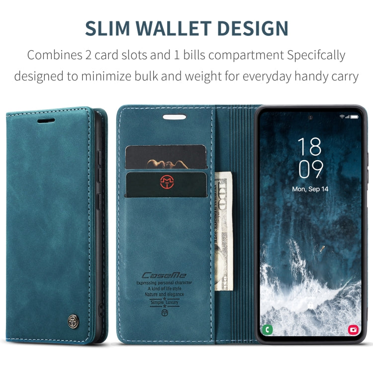 For Samsung Galaxy S23 FE 5G CaseMe 013 Multifunctional Horizontal Flip Leather Phone Case(Blue) - Galaxy S23 FE 5G Cases by CaseMe | Online Shopping UK | buy2fix