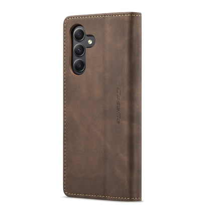 For Samsung Galaxy A25 5G CaseMe 013 Multifunctional Horizontal Flip Leather Phone Case(Coffee) - Galaxy Phone Cases by CaseMe | Online Shopping UK | buy2fix