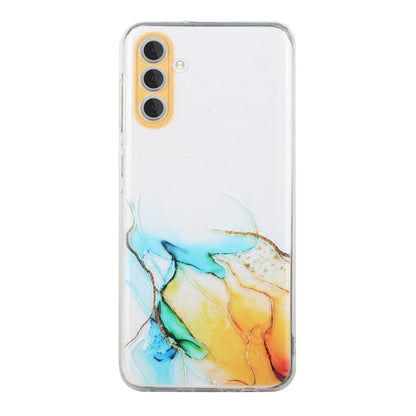 For Samsung Galaxy S24+ 5G Hollow Marble Pattern TPU Phone Case(Yellow) - Galaxy S24+ 5G Cases by buy2fix | Online Shopping UK | buy2fix