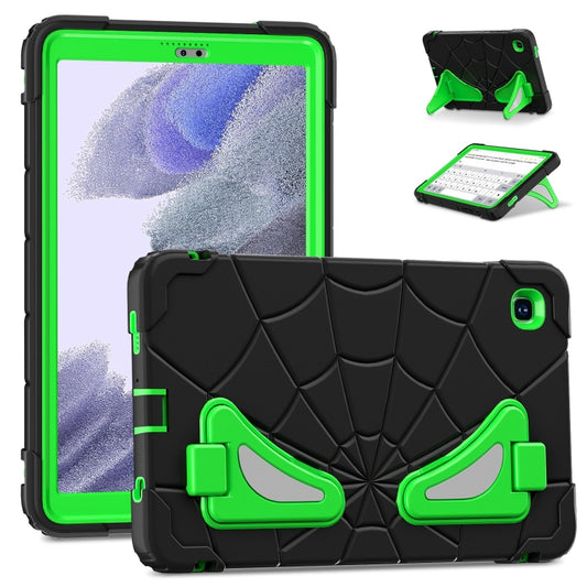 For Samsung Galaxy Tab A7 Lite T220 Spider Silicone Hybrid PC Shockproof Tablet Case(Black Green) - Tab A7 Lite T220 / T225 by buy2fix | Online Shopping UK | buy2fix