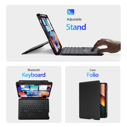 For Xiaomi Pad 5 / 5 Pro DUX DUCIS DK Floating Magnetic Keyboard Leather Tablet Case with Holder(Black) - Others Keyboard by DUX DUCIS | Online Shopping UK | buy2fix