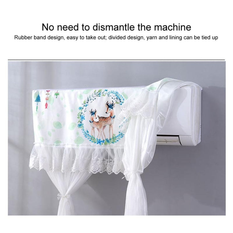 Do Not Take Dust-proof And Anti Direct Blowing Simple Wind Hanging Machine Air Conditioner Moon Cover, Size:Width 86 × Thickness 20 × Height 90cm(Flamingo) - Dust Covers by buy2fix | Online Shopping UK | buy2fix