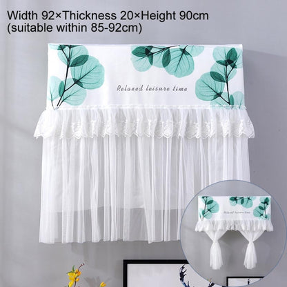 Do Not Take Dust-proof And Anti Direct Blowing Simple Wind Hanging Machine Air Conditioner Moon Cover, Size:Width 98 × Thickness 20 × Height 90cm(Round Leaf) - Dust Covers by buy2fix | Online Shopping UK | buy2fix