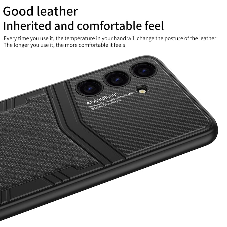 For Samsung Galaxy S24 5G GKK TPU + PU Full Coverage Phone Case(Vertical Texture) - Galaxy S24 5G Cases by GKK | Online Shopping UK | buy2fix