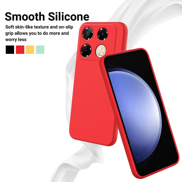 For Infinix Note 40 Pro 4G Solid Color Liquid Silicone Dropproof Full Coverage Protective Case(Red) - Infinix Cases by buy2fix | Online Shopping UK | buy2fix