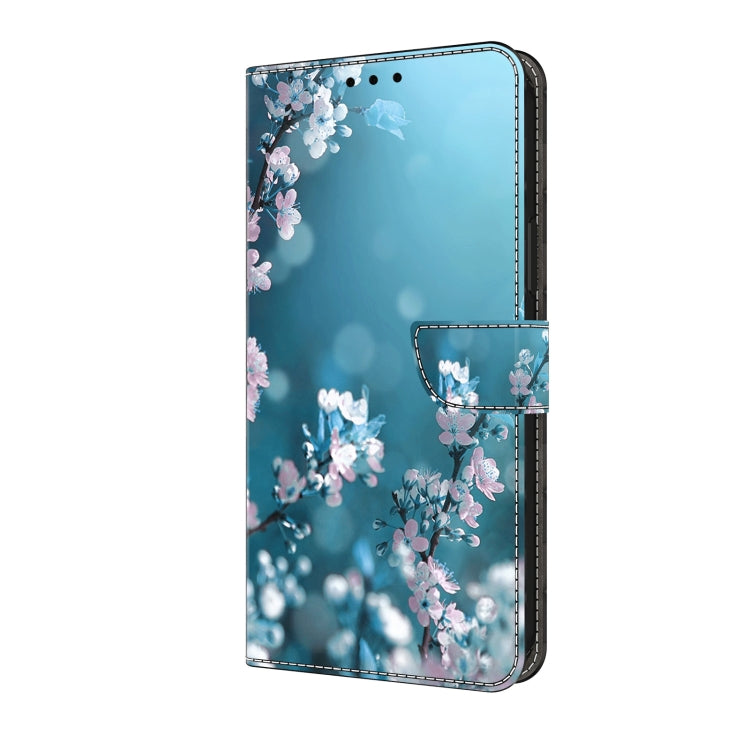 For Samsung Galaxy A25 5G Crystal 3D Shockproof Protective Leather Phone Case(Plum Flower) - Galaxy Phone Cases by buy2fix | Online Shopping UK | buy2fix