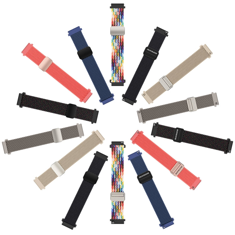 DUX DUCIS Mixture Pro Series Magnetic Buckle Nylon Braid Watch Band, Size:22mm(Black Unity) - 22mm Bands by DUX DUCIS | Online Shopping UK | buy2fix