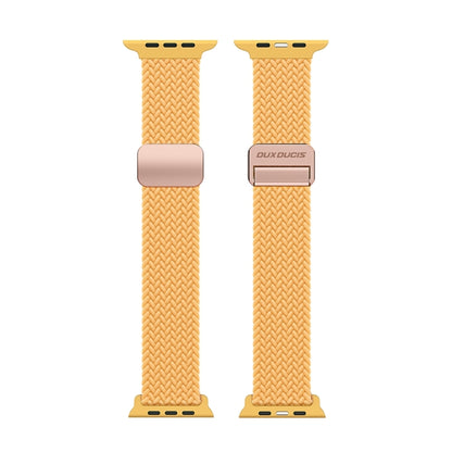 For Apple Watch Series 7 45mm DUX DUCIS Mixture Pro Series Magnetic Buckle Nylon Braid Watch Band(Sunny Color) - Watch Bands by DUX DUCIS | Online Shopping UK | buy2fix