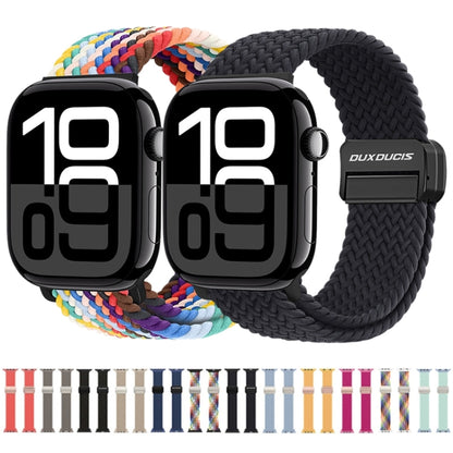 For Apple Watch SE 2022 40mm DUX DUCIS Mixture Pro Series Magnetic Buckle Nylon Braid Watch Band(Light Mint) - Watch Bands by DUX DUCIS | Online Shopping UK | buy2fix