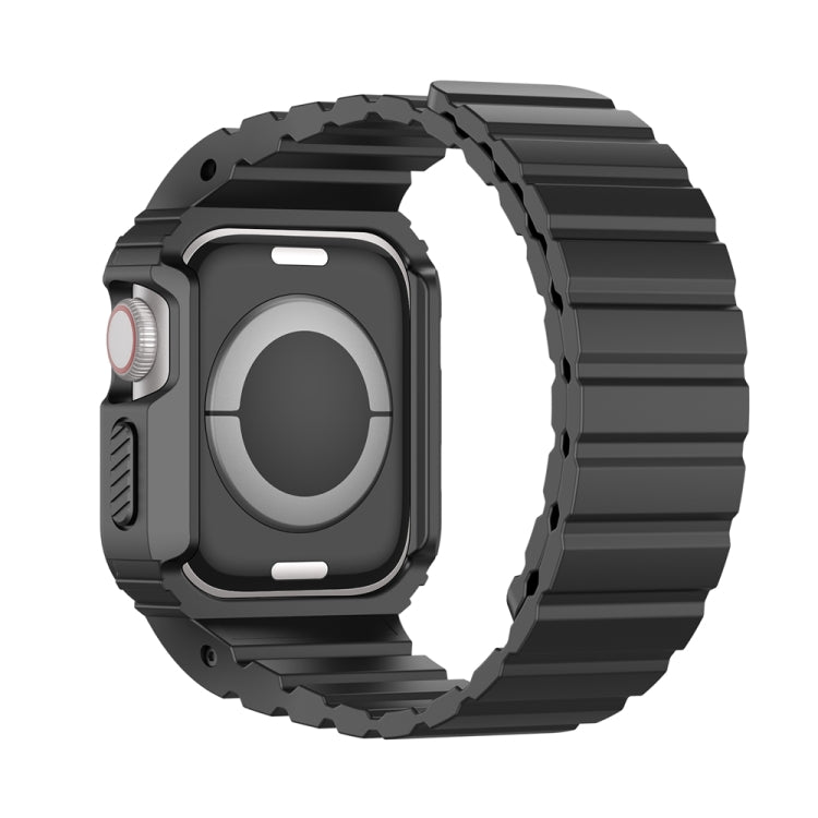 For Apple Watch Series 5 44mm DUX DUCIS OA Series Integrated Magnetic Watch Band(Black) - Watch Bands by DUX DUCIS | Online Shopping UK | buy2fix