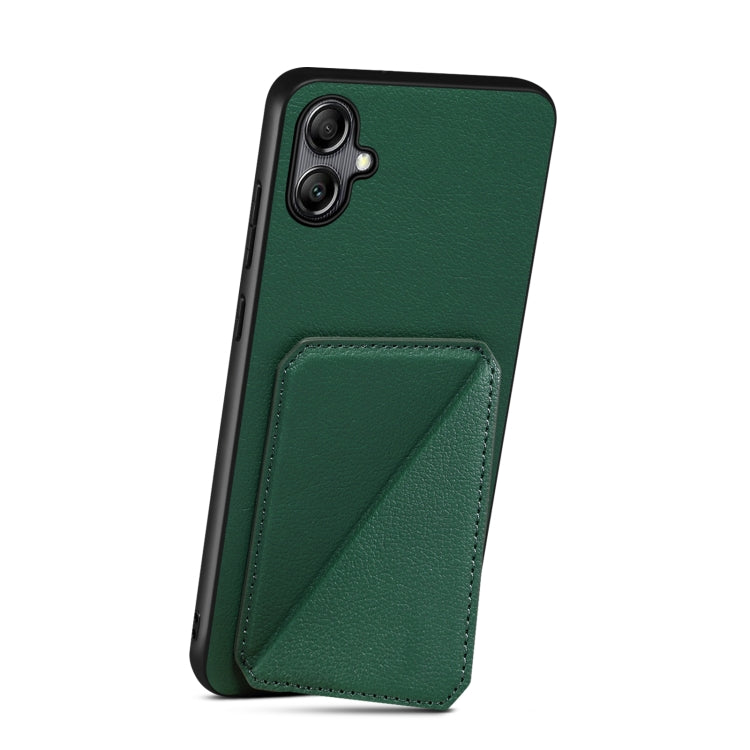 For Samsung Galaxy A70 Denior Imitation Calf Leather Back Phone Case with Holder(Green) - Galaxy Phone Cases by Denior | Online Shopping UK | buy2fix