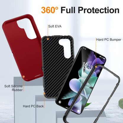 For Samsung Galaxy S24 5G / S25 5G Life Waterproof Rugged Phone Case(Red + Black) - Galaxy S24 5G Cases by buy2fix | Online Shopping UK | buy2fix