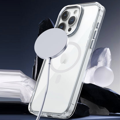 For iPhone 14 Plus MagSafe Magnetic Clear Phone Case(Transparent) - iPhone 14 Plus Cases by buy2fix | Online Shopping UK | buy2fix