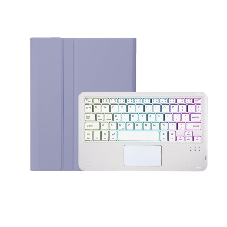 For OPPO Pad Air2 11.4 inch OP14-AS TPU Ultra-thin Detachable Backlight Bluetooth Keyboard Leather Case with Touchpad(Purple) - Others Keyboard by buy2fix | Online Shopping UK | buy2fix